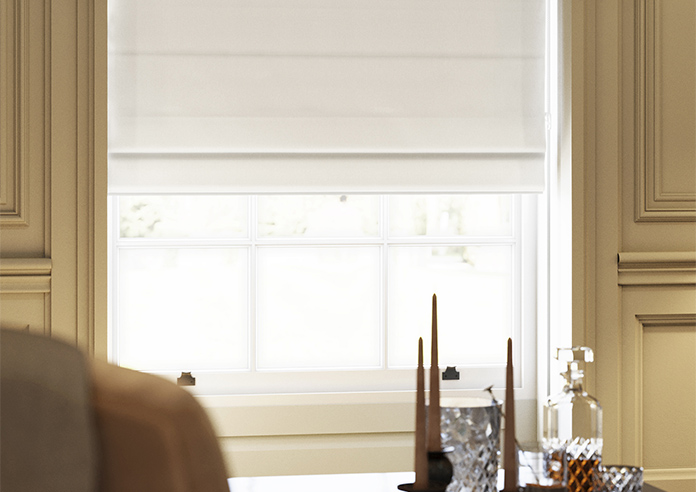 Wexley, White Cotton - Roman Blind - Image 5